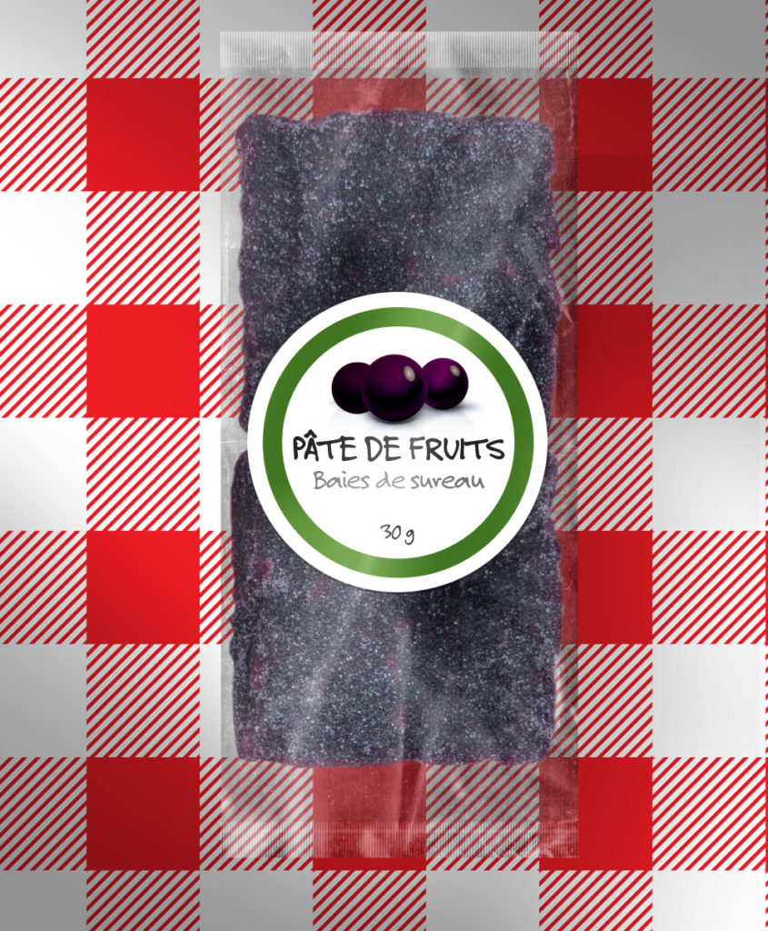 Pâte de fruits aux baies de sureau